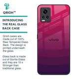 Wavy Pink Pattern Glass Case for Vivo V20 Pro