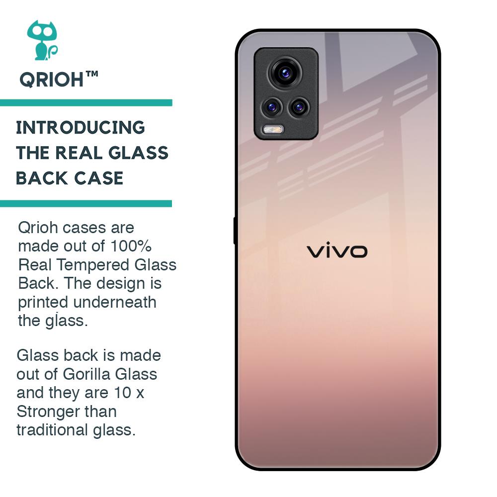 Golden Mauve Glass Case for Vivo V20 Pro