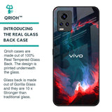 Brush Art Glass Case For Vivo V20 Pro