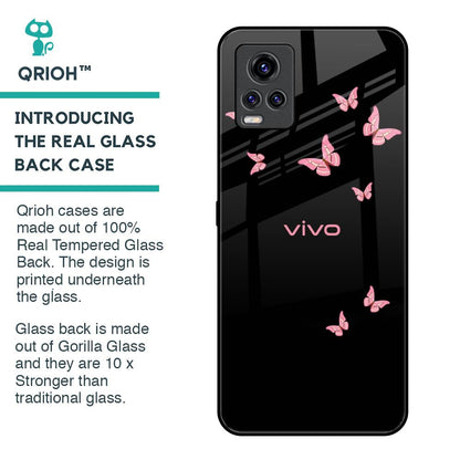 Fly Butterfly Glass Case for Vivo V20 Pro