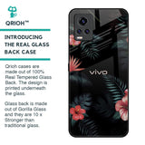 Tropical Art Flower Glass Case for Vivo V20 Pro
