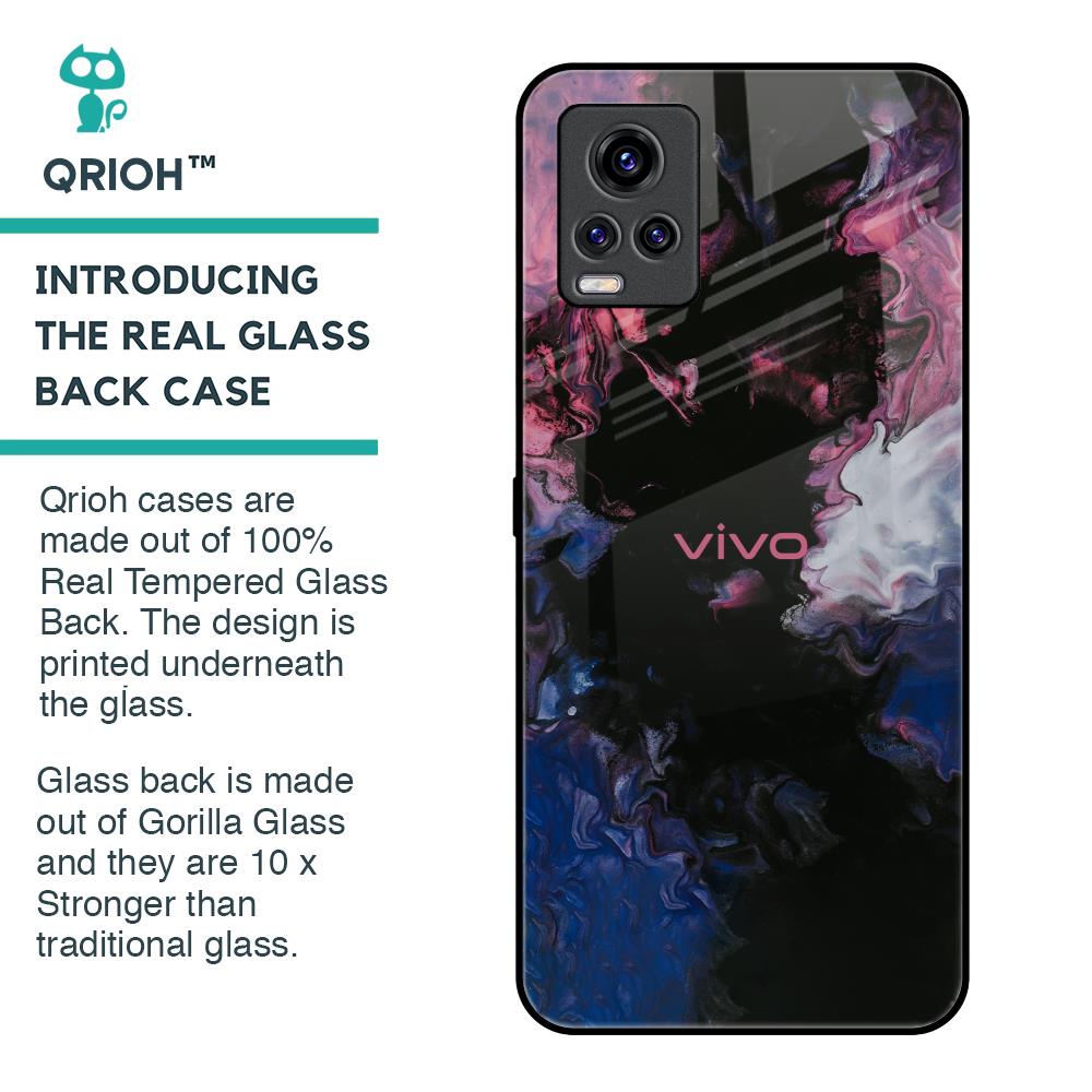 Smudge Brush Glass case for Vivo V20 Pro