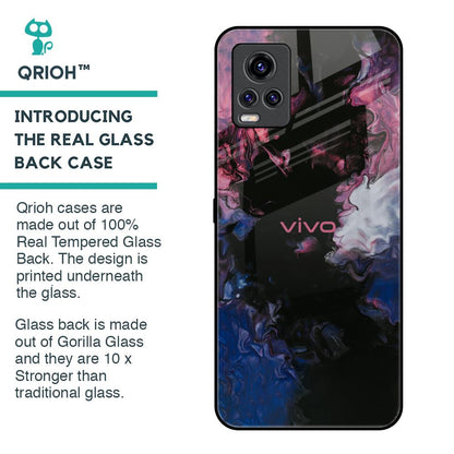 Smudge Brush Glass case for Vivo V20 Pro