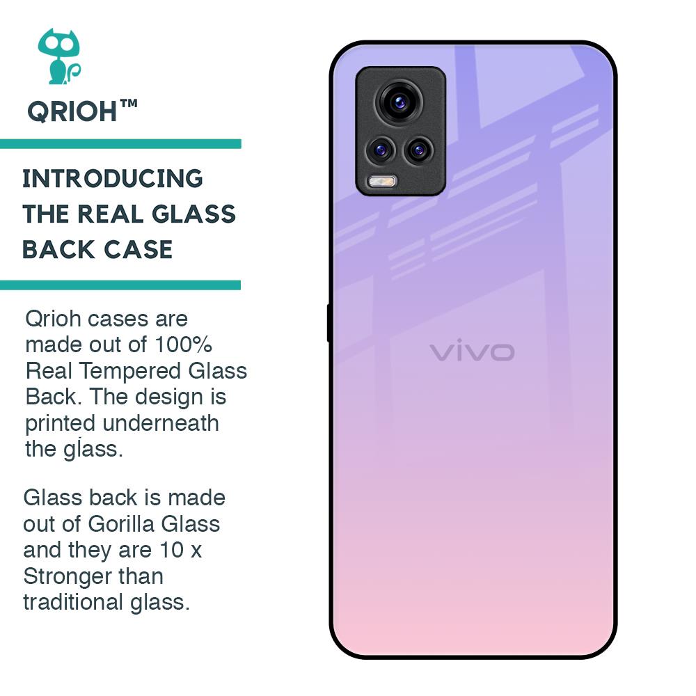 Lavender Gradient Glass Case for Vivo V20 Pro