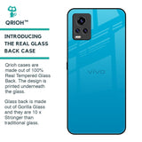 Blue Aqua Glass Case for Vivo V20 Pro