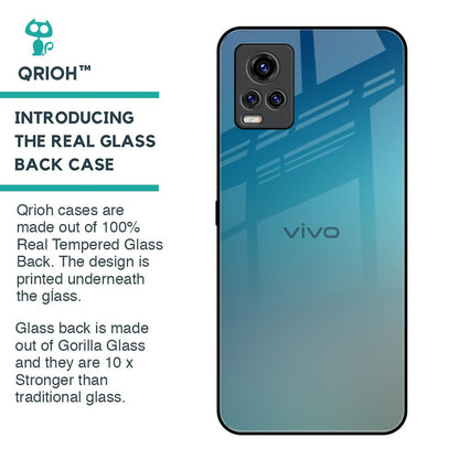 Sea Theme Gradient Glass Case for Vivo V20 Pro