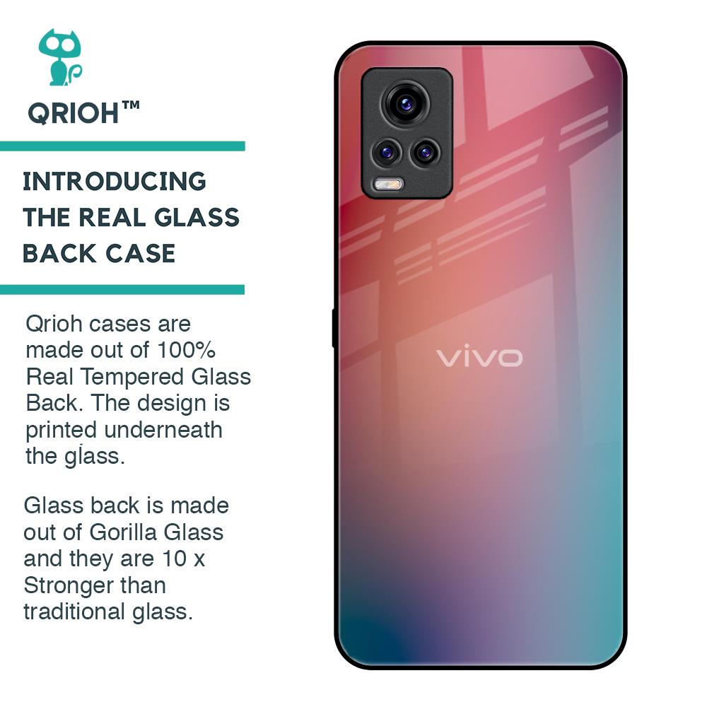 Dusty Multi Gradient Glass Case for Vivo V20 Pro