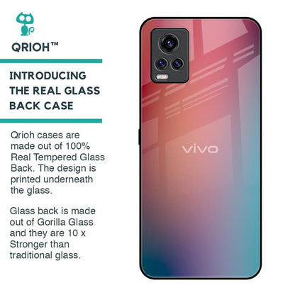 Dusty Multi Gradient Glass Case for Vivo V20 Pro