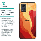 Magma Color Pattern Glass Case for Vivo V20 Pro