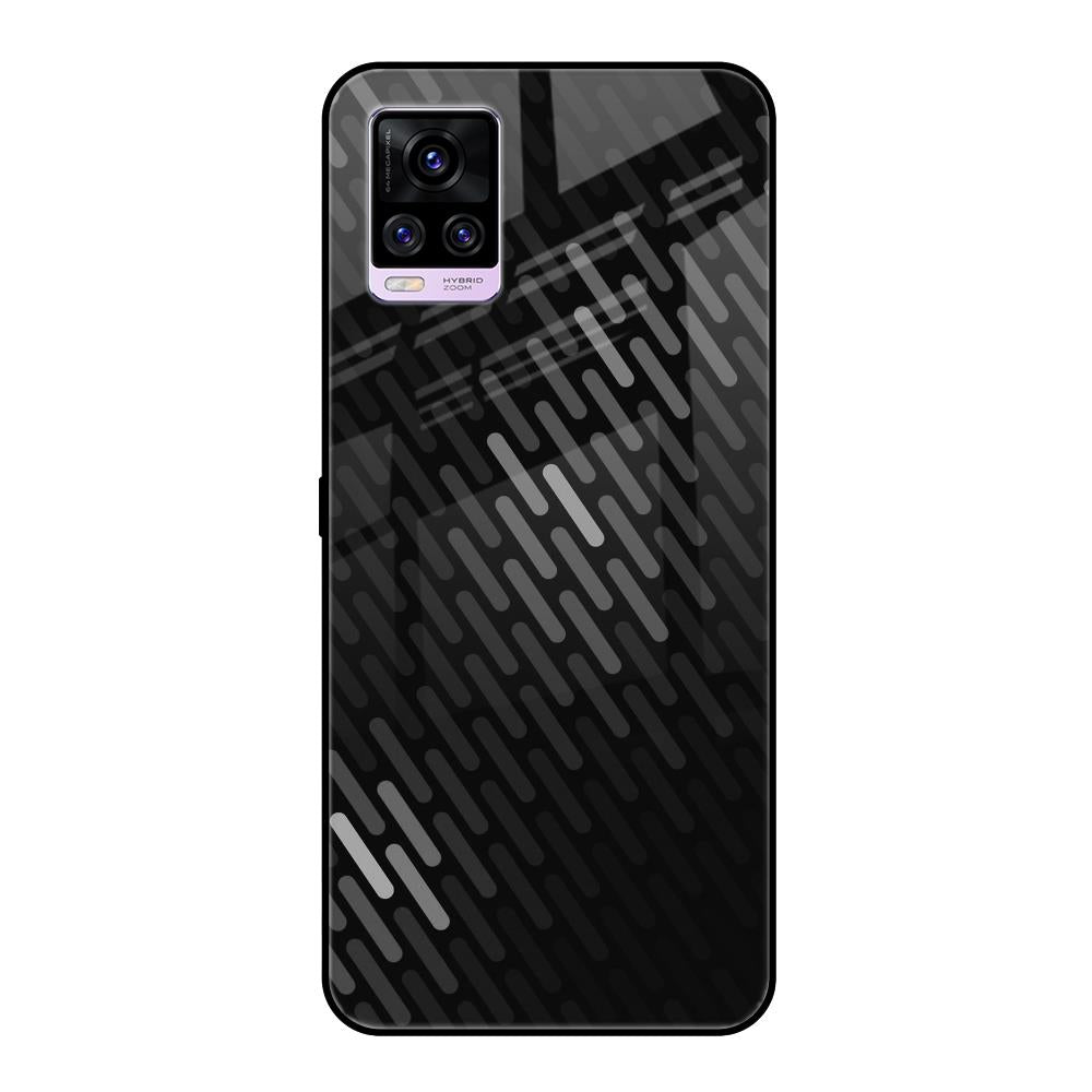 Dark Abstract Pattern Vivo V20 Pro Glass Cases & Covers Online