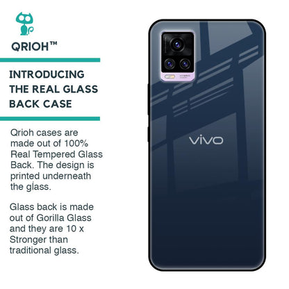 Overshadow Blue Glass Case For Vivo V20 Pro