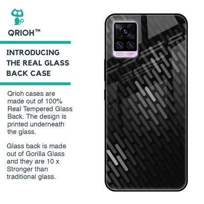 Dark Abstract Pattern Glass Case For Vivo V20 Pro