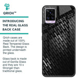 Dark Abstract Pattern Glass Case For Vivo V20 Pro