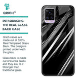 Black & Grey Gradient Glass Case For Vivo V20 Pro