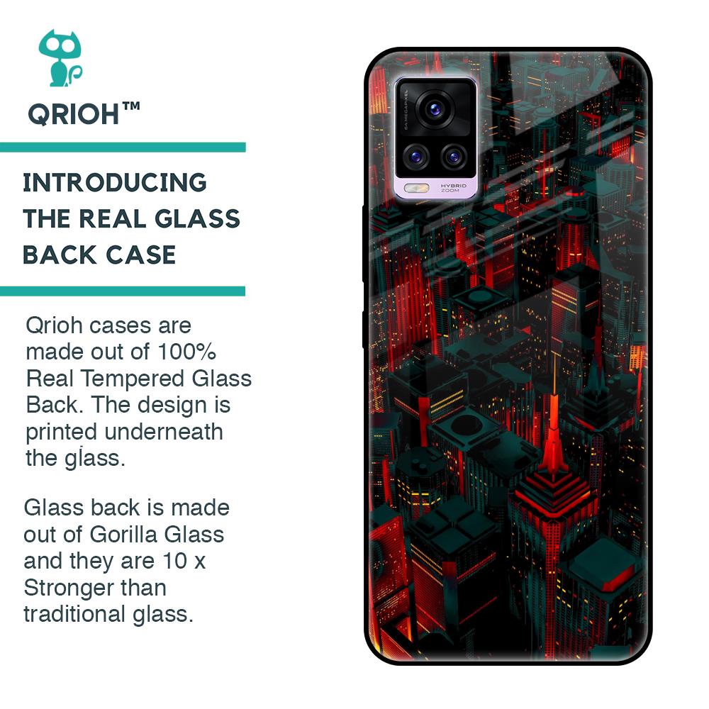 City Light Glass Case For Vivo V20 Pro