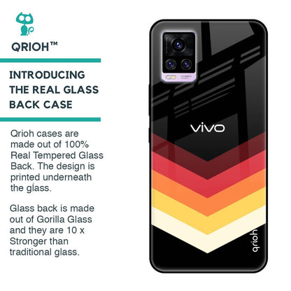 Abstract Arrow Pattern Glass Case For Vivo V20 Pro