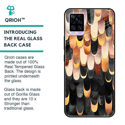 Bronze Abstract Glass Case for Vivo V20 Pro