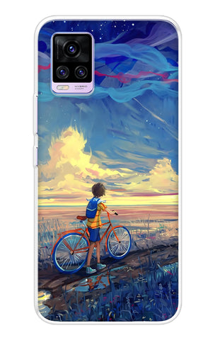 Riding Bicycle to Dreamland Vivo V20 Pro Back Cover