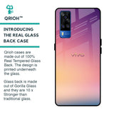 Lavender Purple Glass case for Vivo Y51 2020