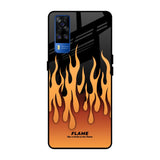 Fire Flame Vivo Y51 2020 Glass Back Cover Online