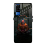 Lord Hanuman Animated Vivo Y51 2020 Glass Back Cover Online