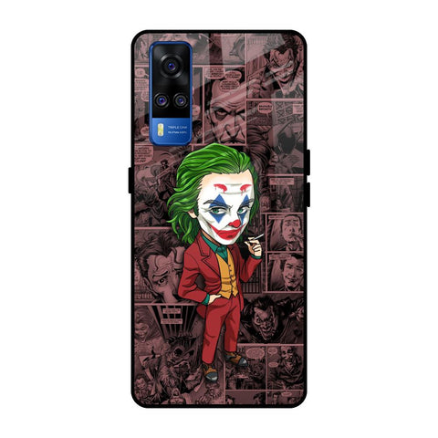 Joker Cartoon Vivo Y51 2020 Glass Back Cover Online