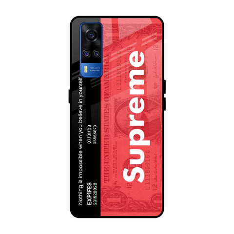 Supreme Ticket Vivo Y51 2020 Glass Back Cover Online
