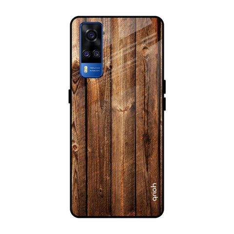 Timber Printed Vivo Y51 2020 Glass Back Cover Online