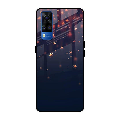 Falling Stars Vivo Y51 2020 Glass Back Cover Online
