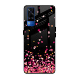 Heart Rain Fall Vivo Y51 2020 Glass Back Cover Online