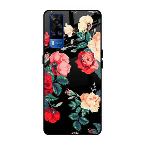 Floral Bunch Vivo Y51 2020 Glass Back Cover Online