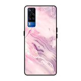 Diamond Pink Gradient Vivo Y51 2020 Glass Back Cover Online