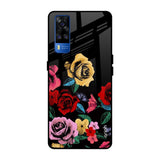 Floral Decorative Vivo Y51 2020 Glass Back Cover Online