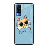 Adorable Cute Kitty Vivo Y51 2020 Glass Back Cover Online