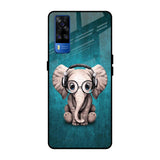 Adorable Baby Elephant Vivo Y51 2020 Glass Back Cover Online