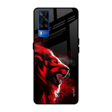 Red Angry Lion Vivo Y51 2020 Glass Back Cover Online