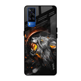 Aggressive Lion Vivo Y51 2020 Glass Back Cover Online