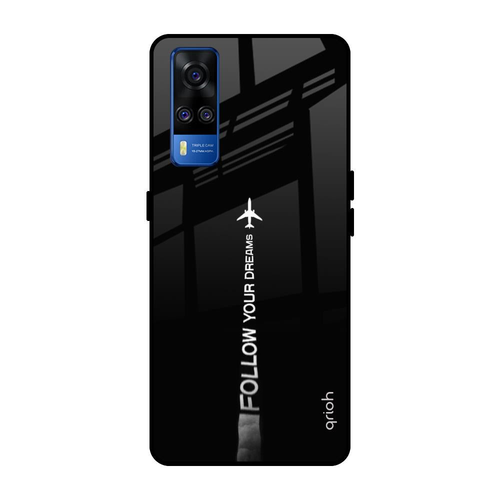 Follow Your Dreams Vivo Y51 2020 Glass Back Cover Online