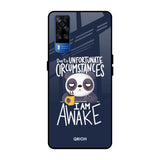 Struggling Panda Vivo Y51 2020 Glass Back Cover Online