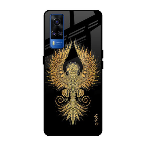 Mythical Phoenix Art Vivo Y51 2020 Glass Back Cover Online