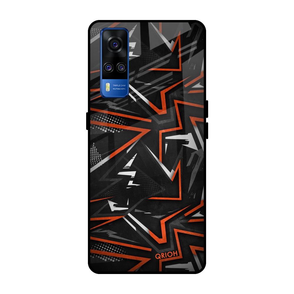 Vector Art Vivo Y51 2020 Glass Back Cover Online