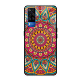Elegant Mandala Vivo Y51 2020 Glass Back Cover Online