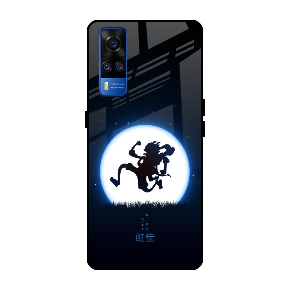 Luffy Nika Vivo Y51 2020 Glass Back Cover Online