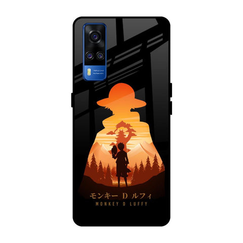 Luffy One Piece Vivo Y51 2020 Glass Back Cover Online