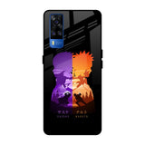 Minimalist Anime Vivo Y51 2020 Glass Back Cover Online
