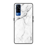 Modern White Marble Vivo Y51 2020 Glass Back Cover Online