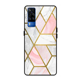 Geometrical Marble Vivo Y51 2020 Glass Back Cover Online