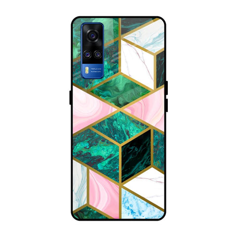 Seamless Green Marble Vivo Y51 2020 Glass Back Cover Online