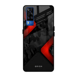 Modern Camo Abstract Vivo Y51 2020 Glass Back Cover Online