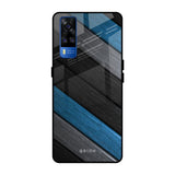 Multicolor Wooden Effect Vivo Y51 2020 Glass Back Cover Online
